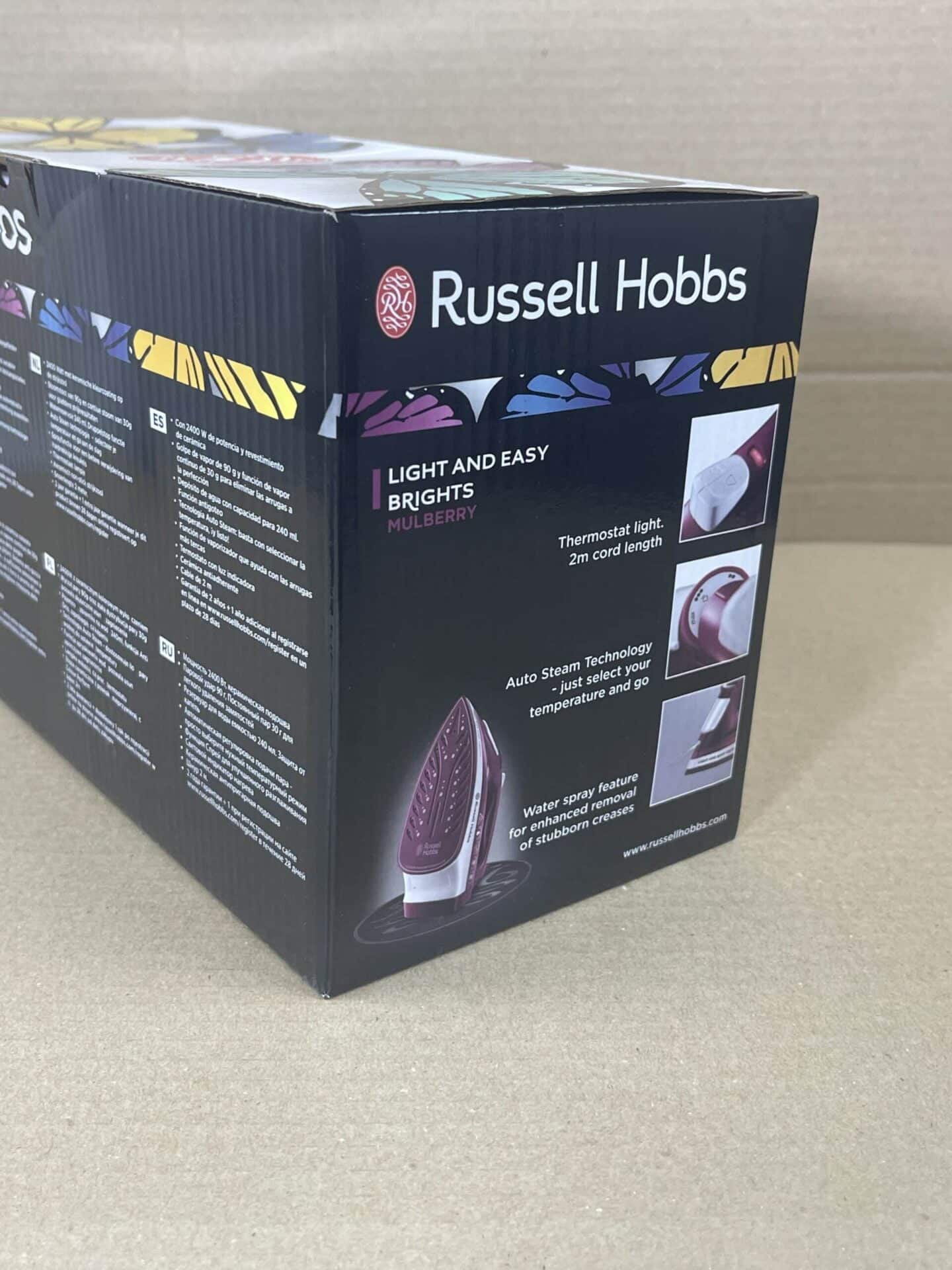 Russel Hobbs strijkijzer rood specificaties