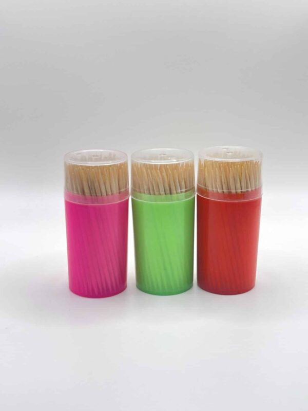 100027 cocktailprikkers diverse kleuren rijtje