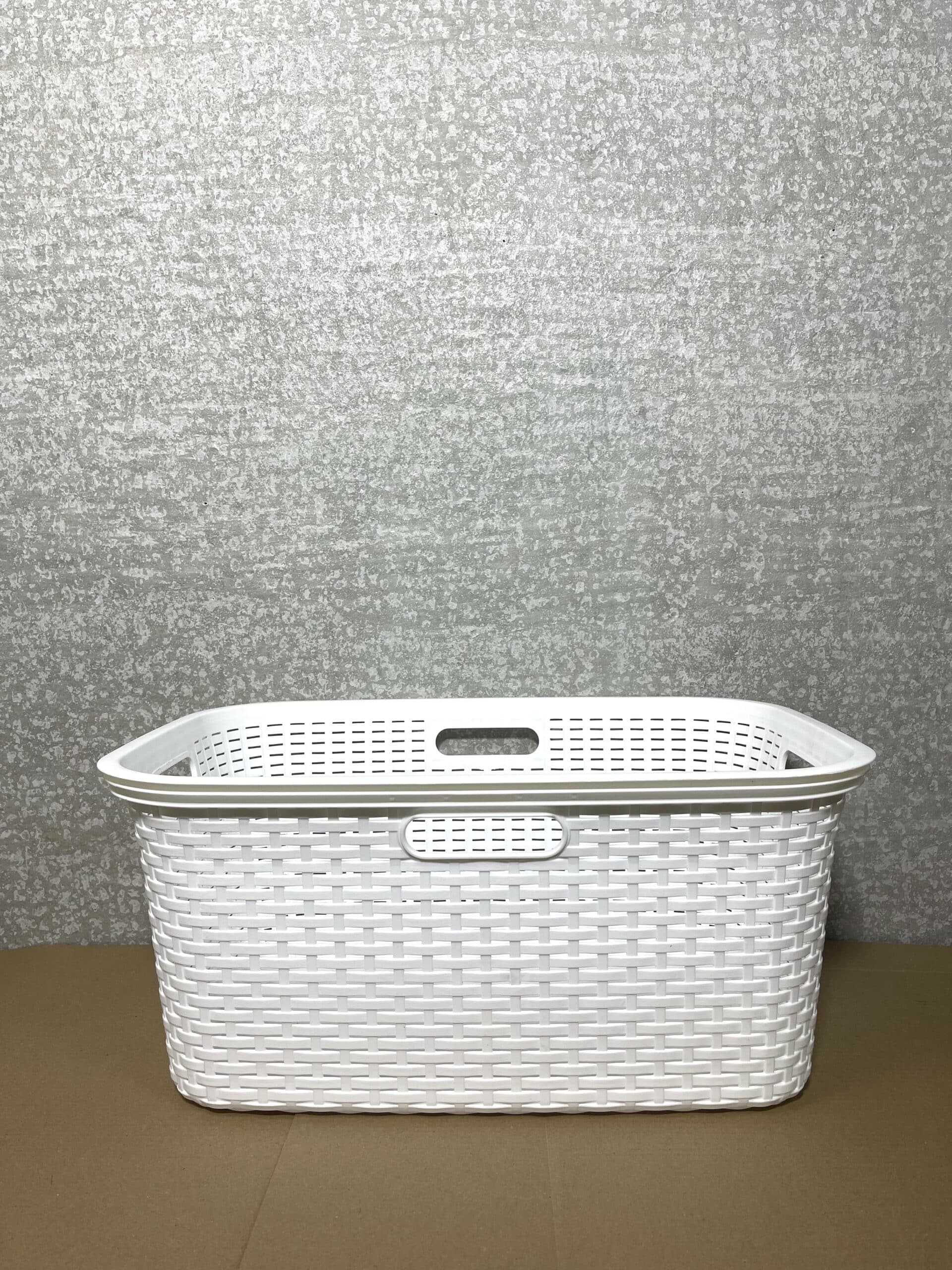 100074 wasmand gevlochten wit
