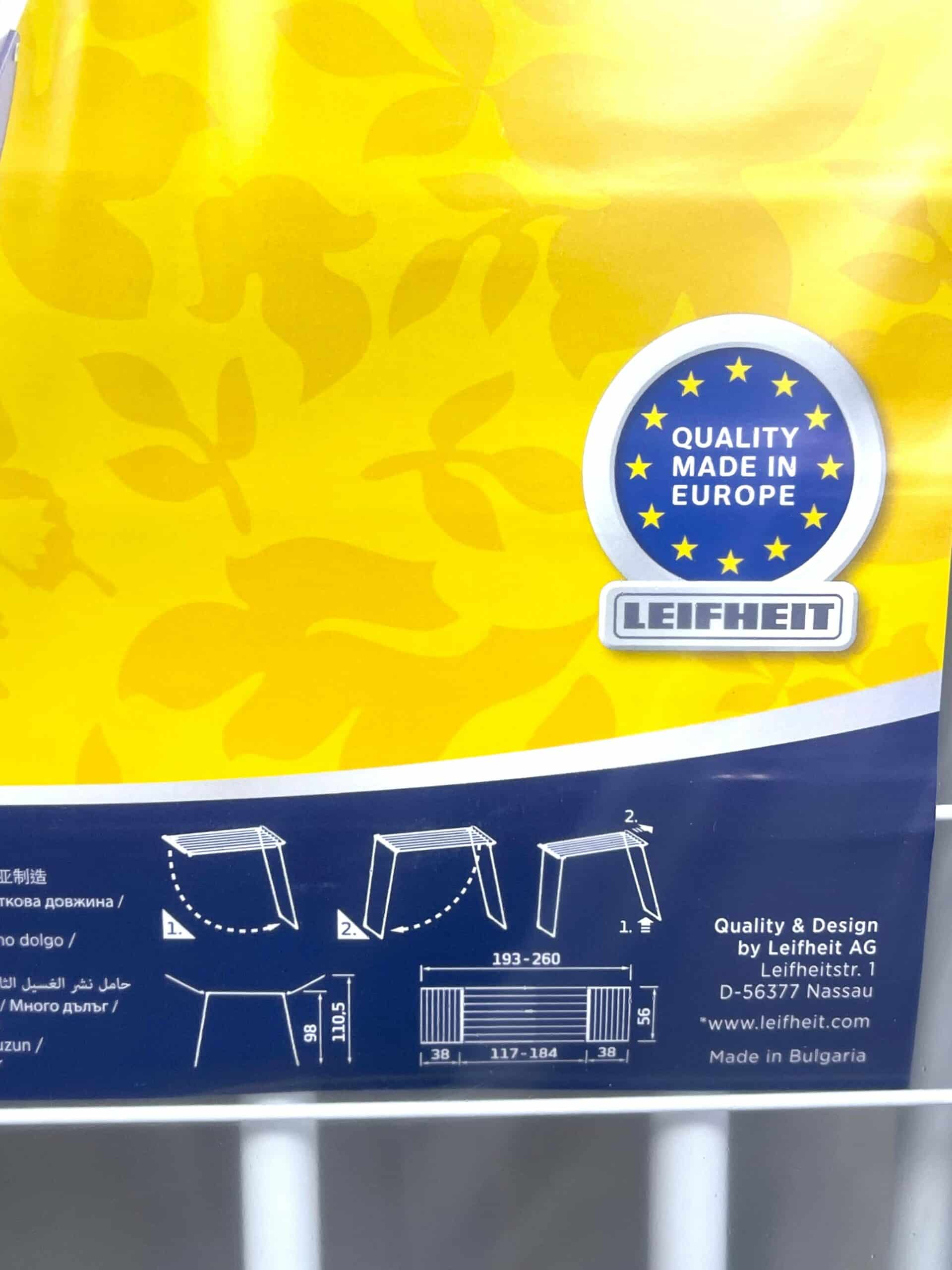 100084 Leifheit wasrek 230 specificaties lengte
