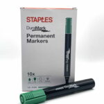 100025 staples stiften groen doos + stift