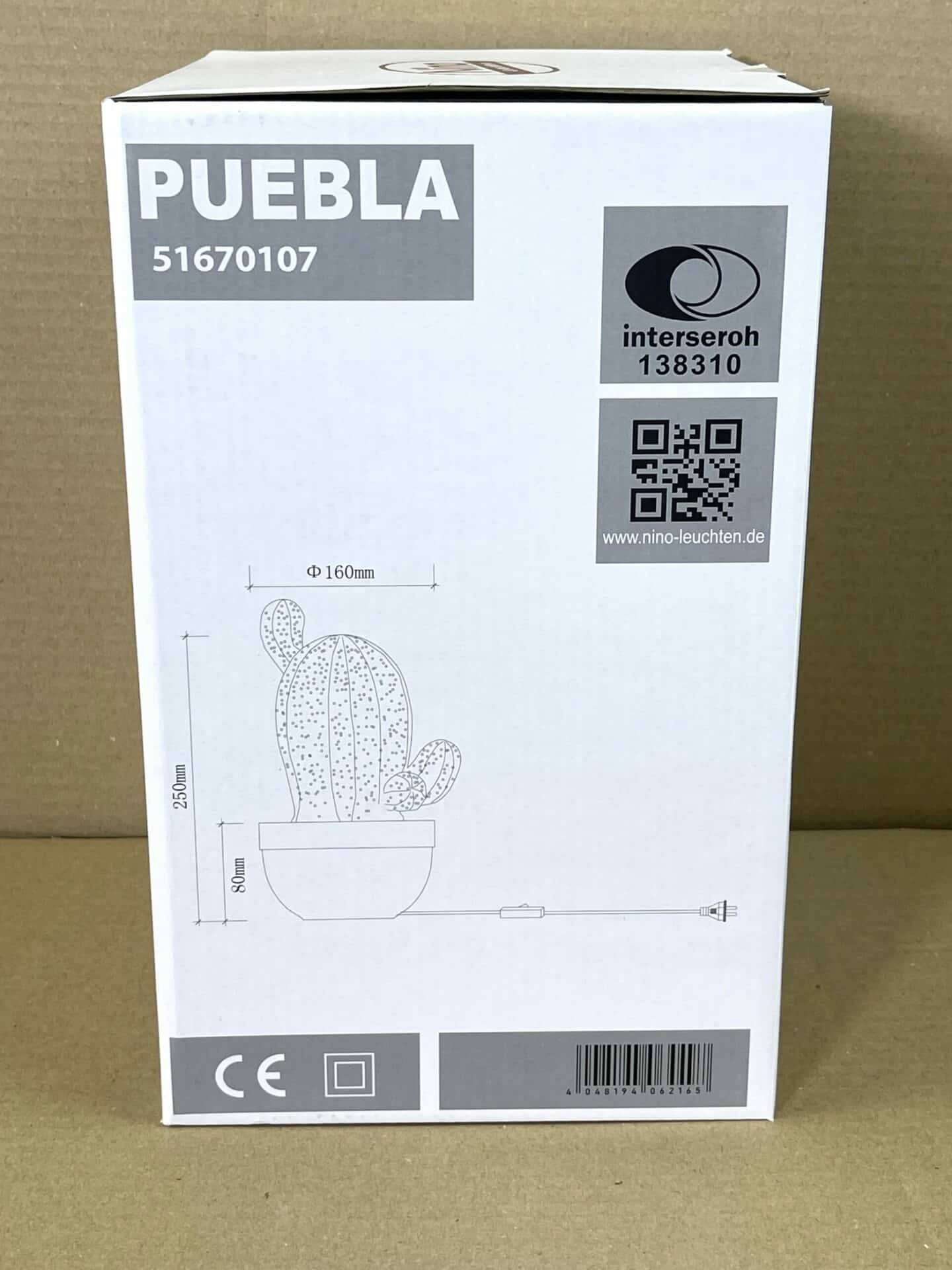 100035 Nino Puebla lamp doos met afmetingen