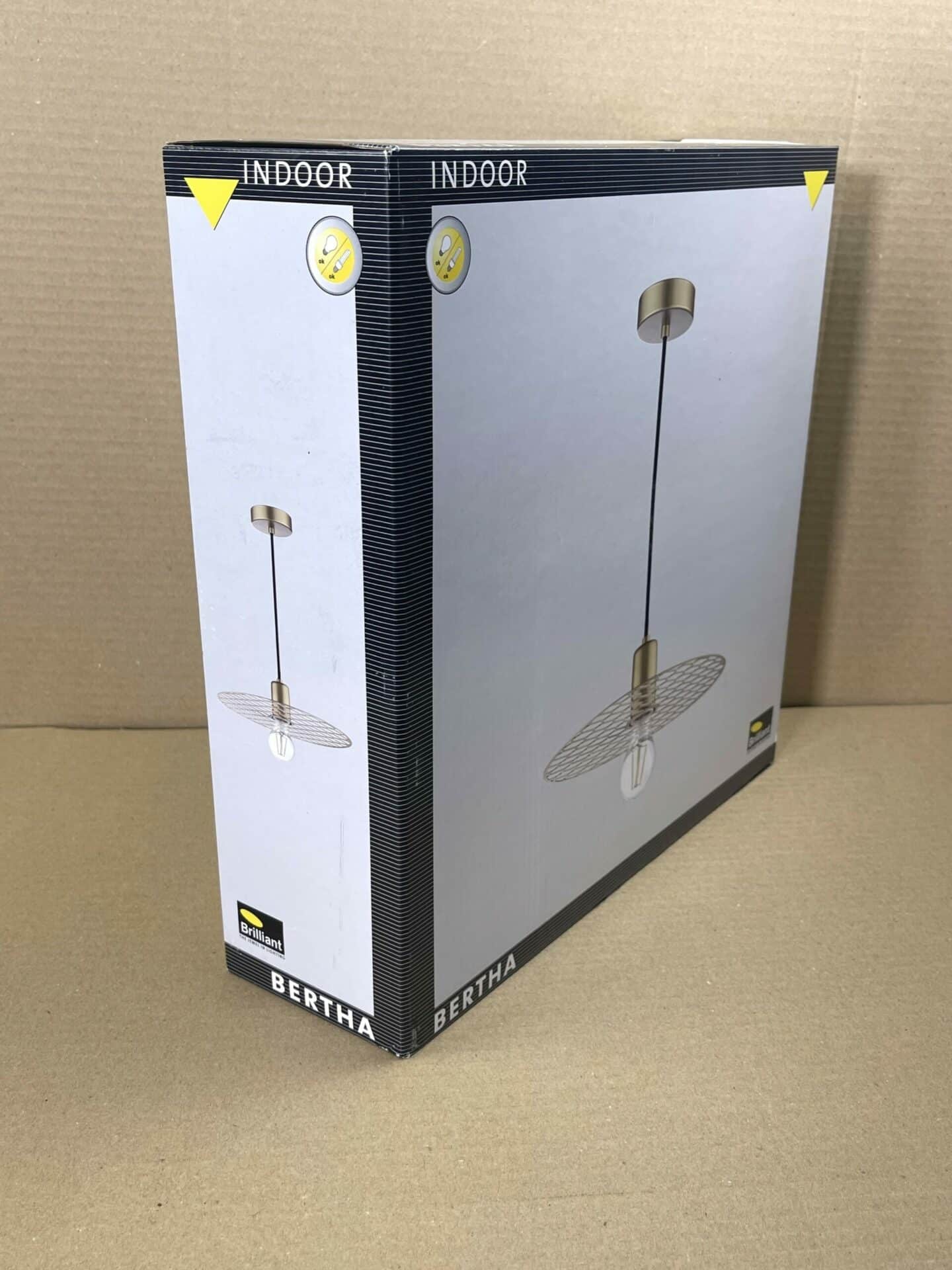 100043 Bertha lamp doos driekwarts