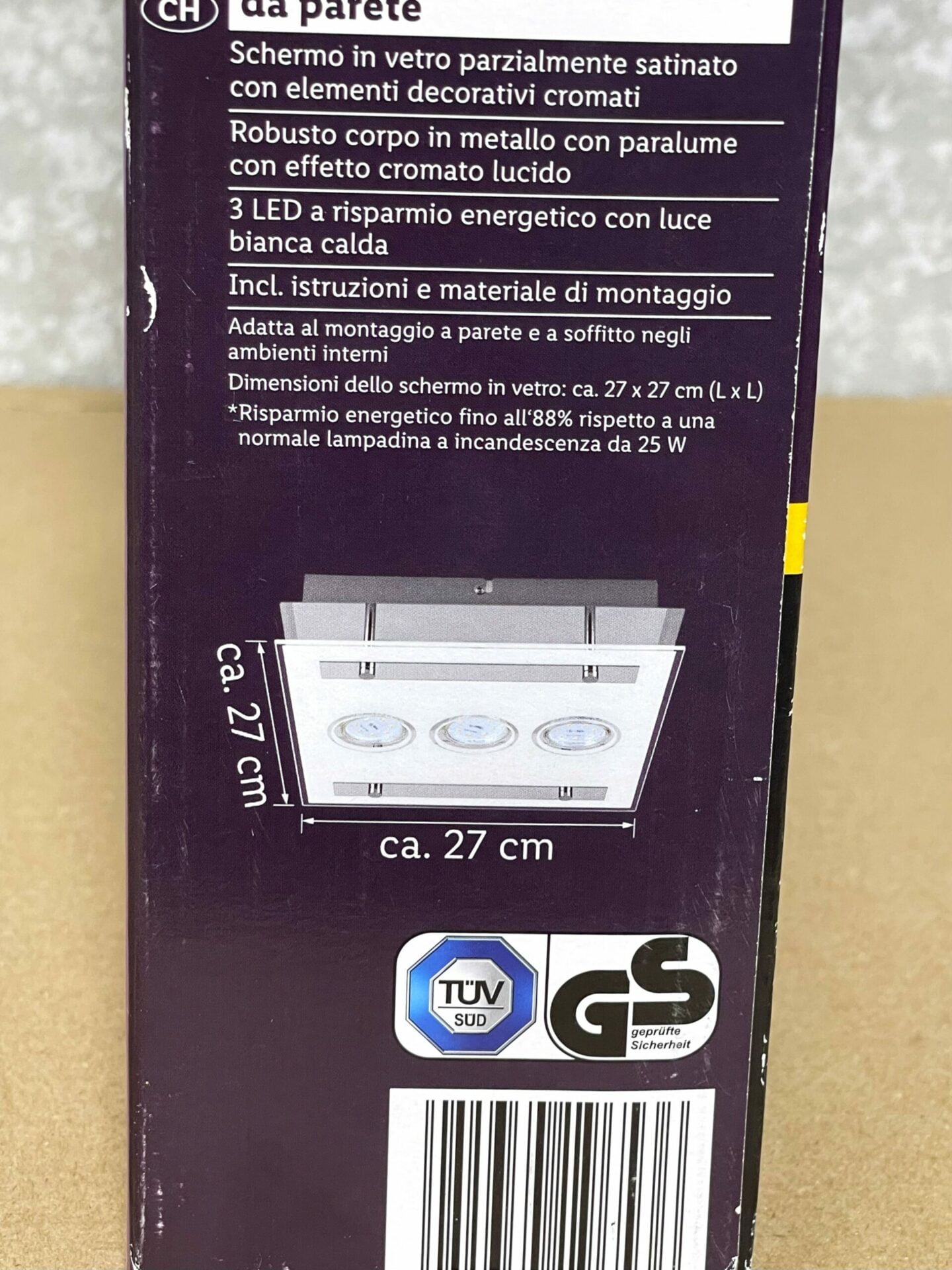 100055 Livarno plafondlamp afmetingen