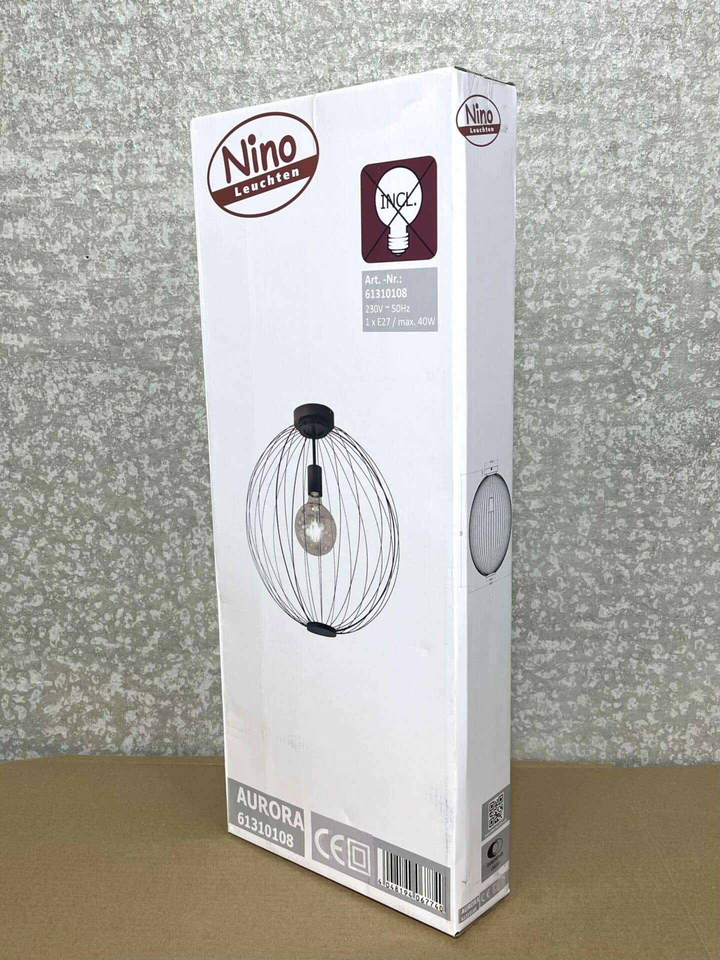 100058 Aurora lamp doos driekwart