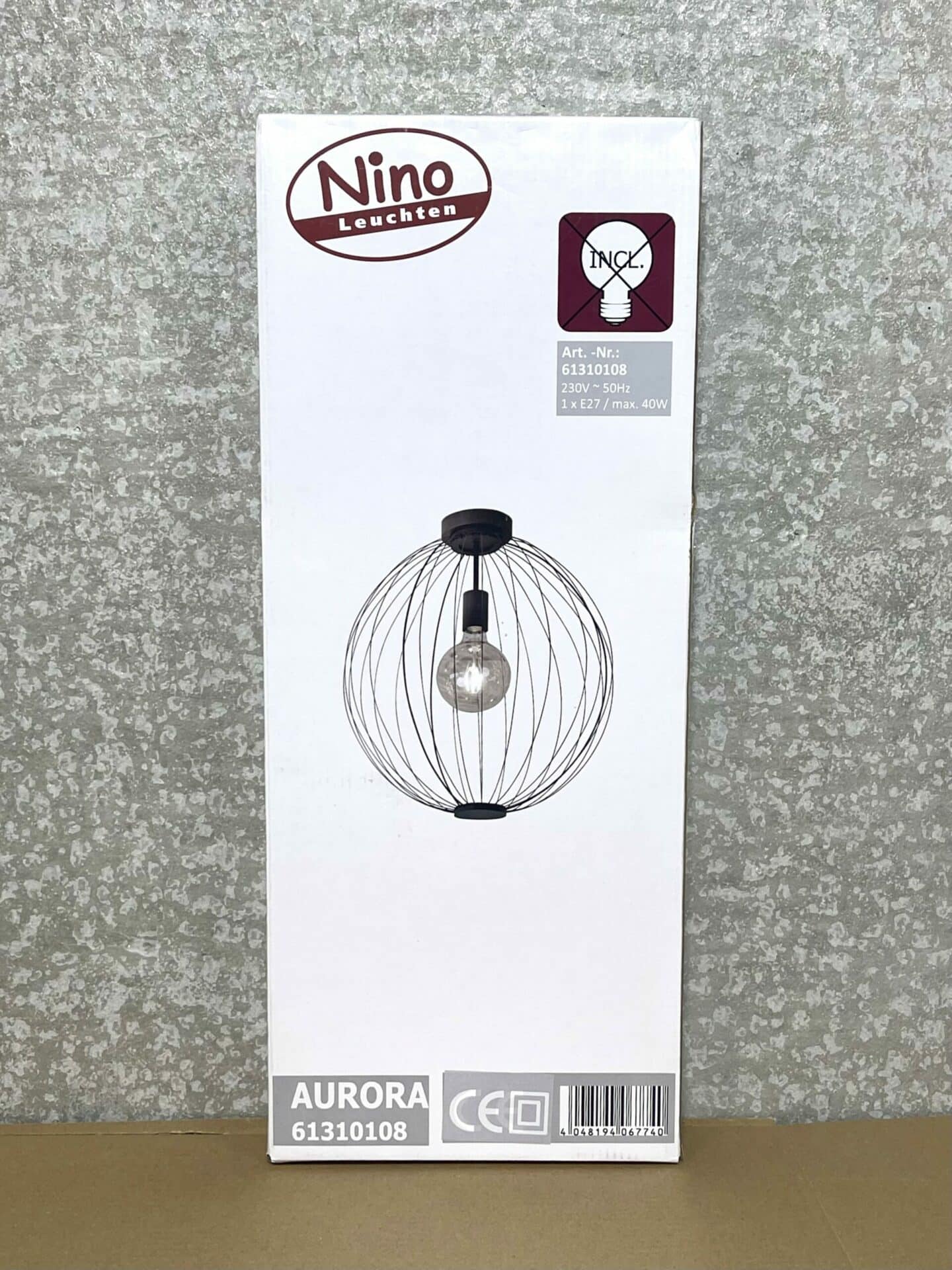 100058 Aurora lamp doos voorkant