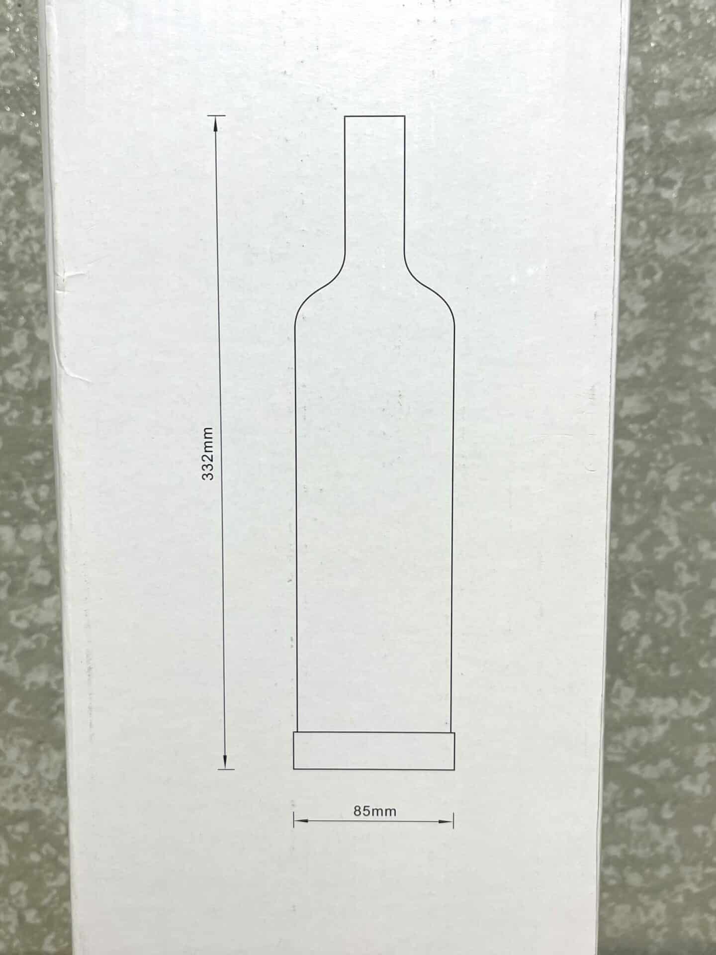 100060 Nino Bottle lamp afmetingen close up