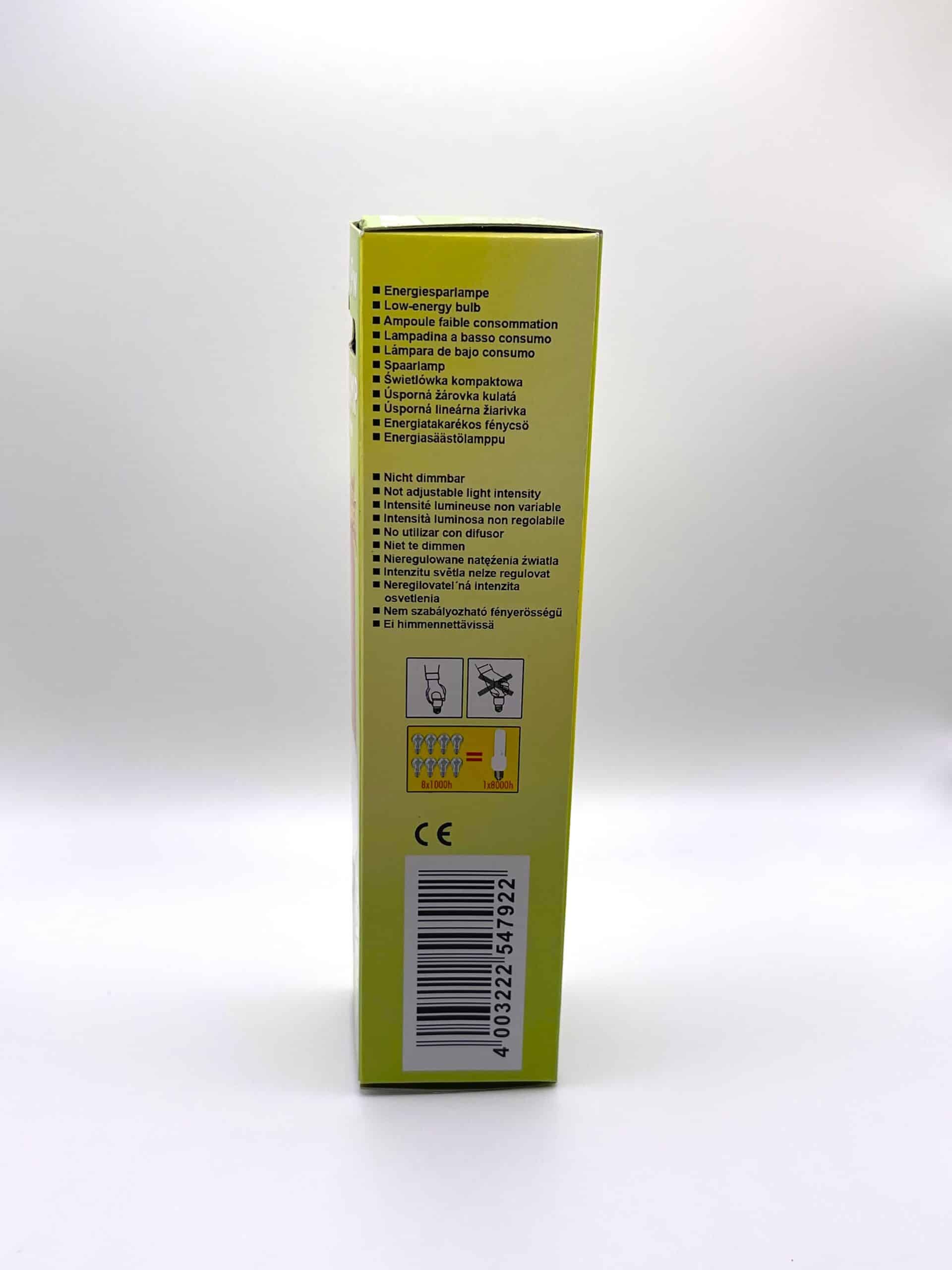 100063 Näve spaarlamp rood E14 9W doos specificaties
