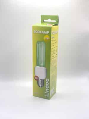 100064 Näve spaarlamp groen E27 11W doos voorkant