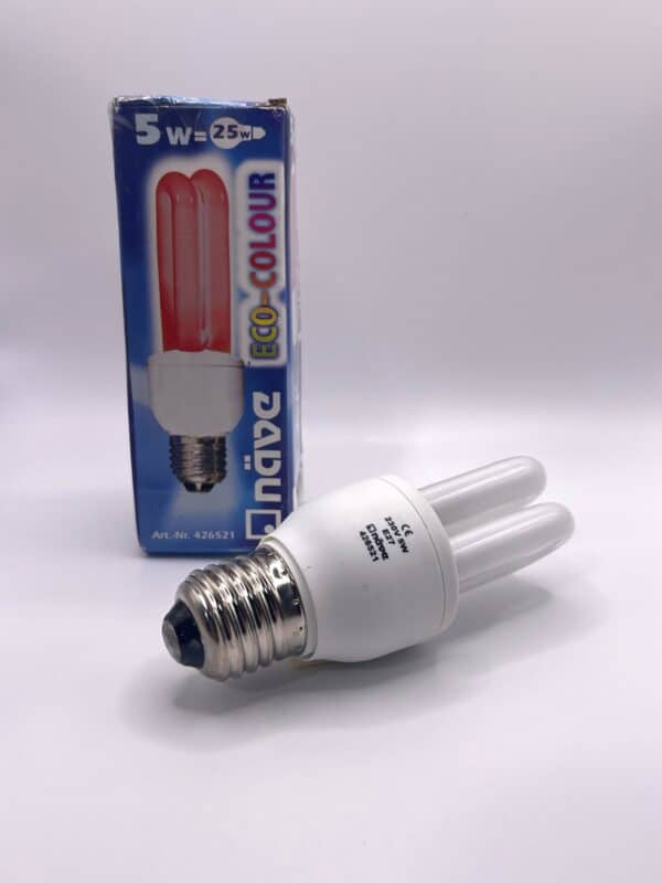 100066 Näve eco-colour E27 5W rood + doos