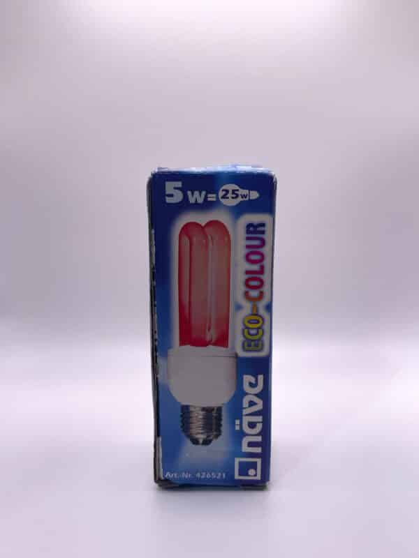 100066 Näve eco-colour E27 5W rood doos voorkant
