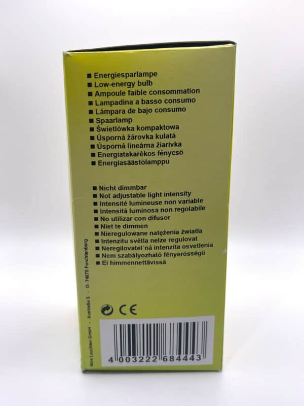 100069 Näve ecolamp E14 9W grote bol doos specificaties