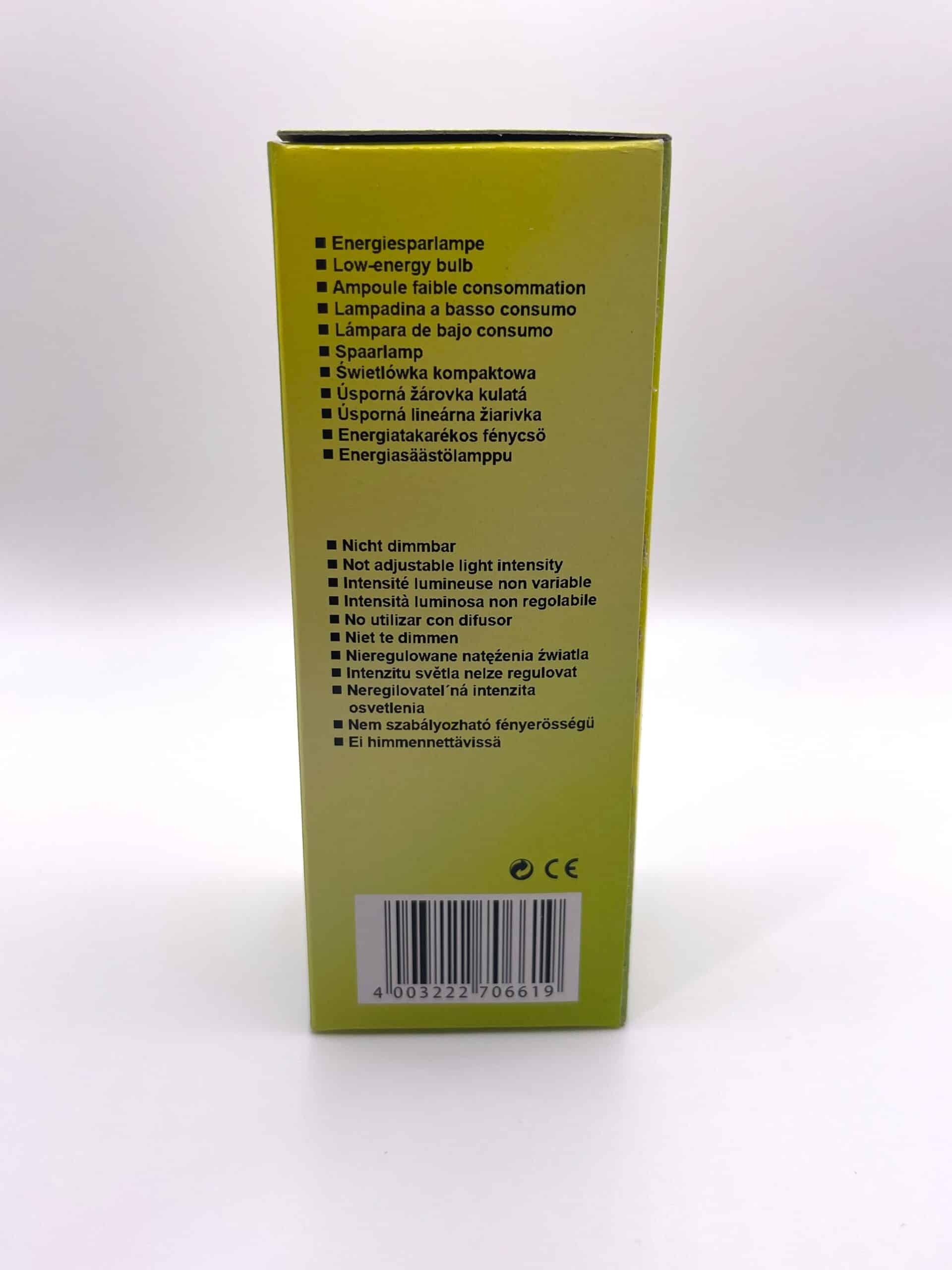 100070 Näve ecolamp E14 9W kleine bol doos specificaties