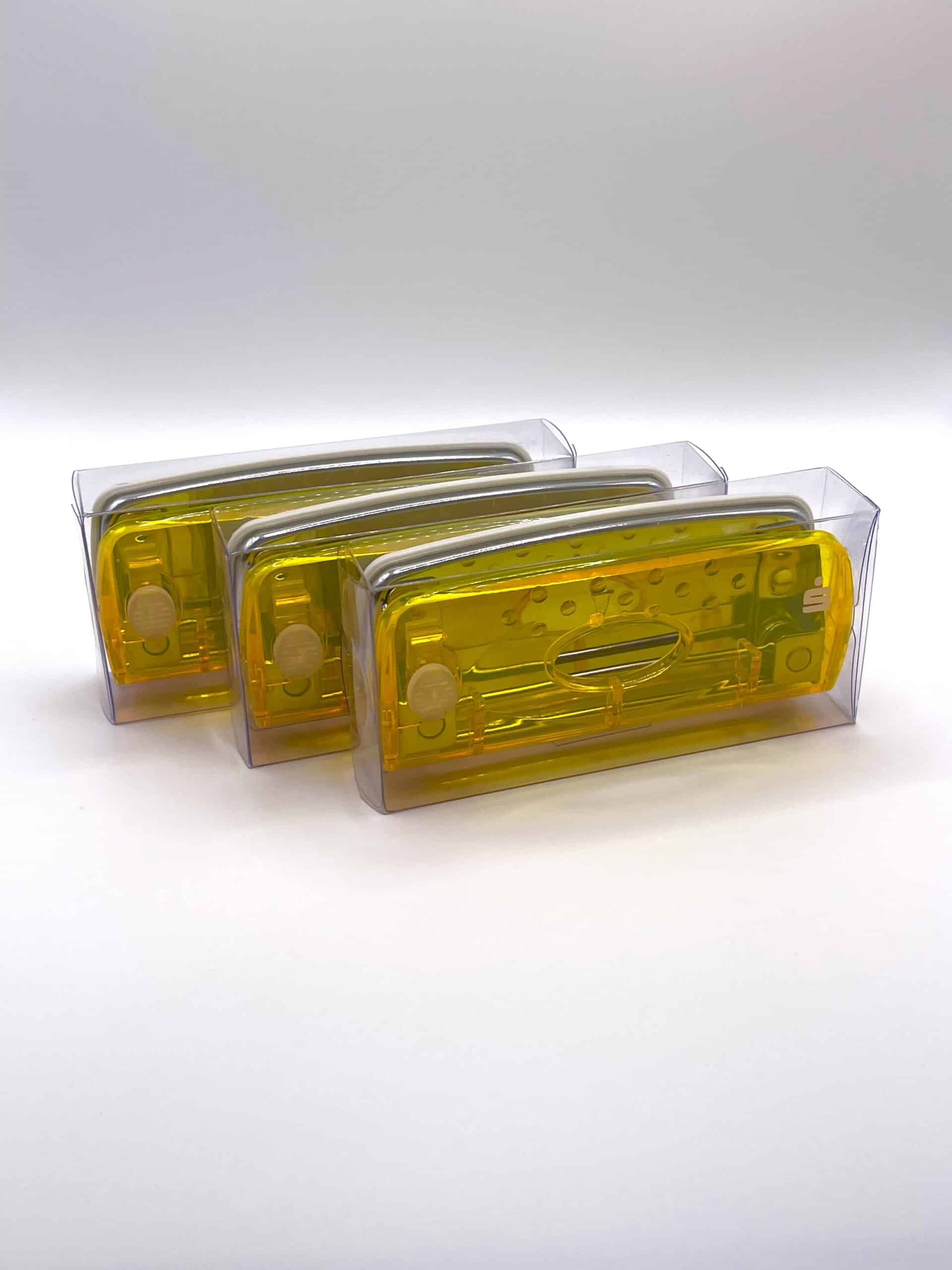 100141 perforator geel meerder driekwartsaanzicht