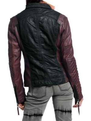 Heine dames jack zwart-bordeaux