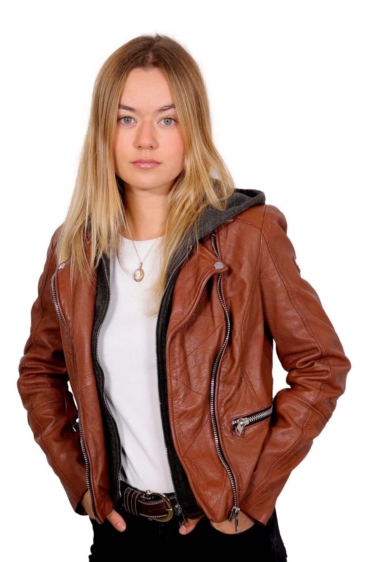 "Julja" dames jack cognac