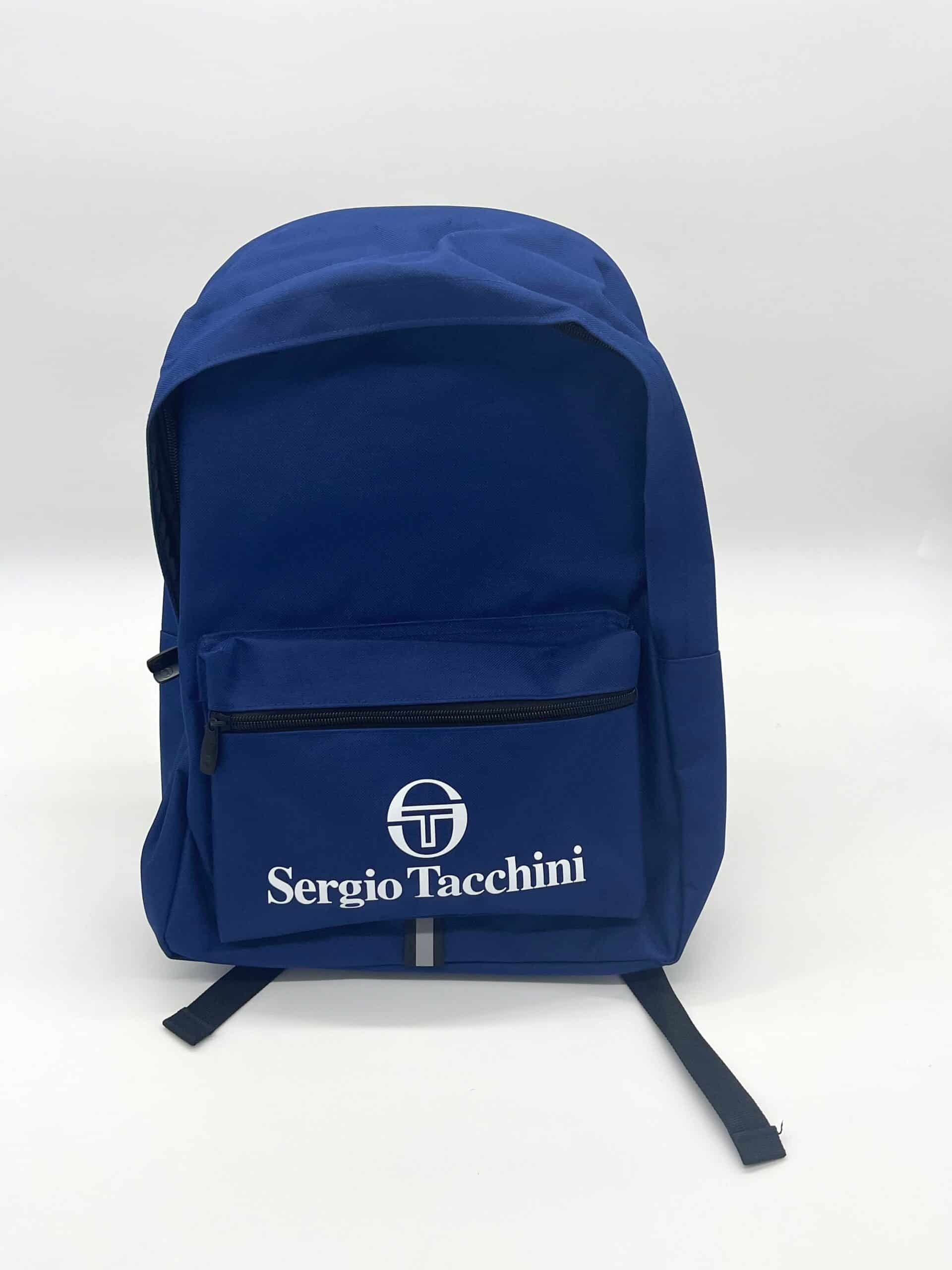 100104 Sergio Tacchini rugzak blauw voorkant