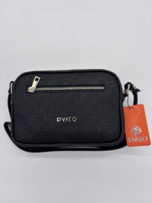 Pyato damestas zwart met bewerking - Afbeelding 1