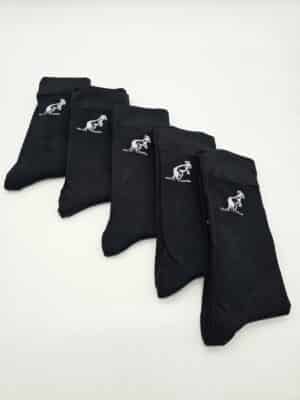 5st Australian Bamboo sokken zwart - Afbeelding 1