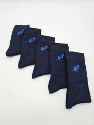 5st Australian Bamboo sokken blauw - Afbeelding 1