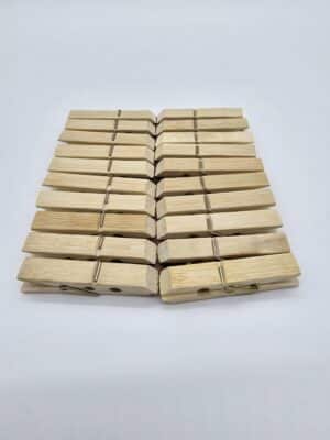 Bamboo wasknijpers 20st - Afbeelding 2