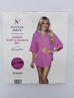 Dames Shirt & Short set roze Maat M 40/42 - Afbeelding 3
